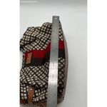 Kate Spade Brown/Cream/Scarlet Canvas, Leather Hobo Bag Photo 7