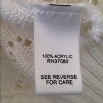 Cato FINAL MARKDOWN Ladies'  Crocheted White Shrug (M) Photo 3
