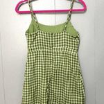 Urban Outfitters Green Emma Plaid Sleeveless Preppy A-line Mini Dress 0 Photo 5