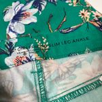 Chico's | So Slimming Girlfriend Slim Leg Ankle Jean Green Floral Womens 10P Photo 3