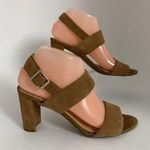 Franco Sarto Rumi Sandals Womens 7.5 M Tan Brown Leather Feminine High Heels Photo 2