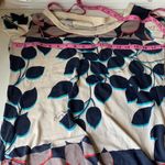 Tory Burch 3-D Leaf Print Pima Cotton T Shirt S Photo 6