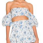 Majorelle Valentina Crop Top in Baroque Blue Photo 0