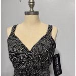 MiracleSuit  Women's Black Bronze Age Plunge Underwired Tankini Top 34D Bra Cup Photo 5