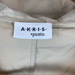 Akris Punto  Tan Snap Front Sleeveless Blouse Top M Photo 6