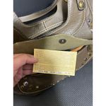 Patricia Nash Patricia‎ Nash Ergo Satchel Green Leather Studded Hobo Shoulder Bag Purse Photo 3