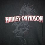 Harley Davidson Indianola, Iowa Unisex Black Casual Graphic Tee Size Medium Photo 1