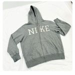 Nike ★ Vintage Zip Up Unisex Hoodie - Gray/White ★ Photo 5