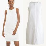 J.Crew I. Crew white denim‎ sleeveless shift dress Photo 1