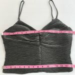 EXPRESS Metallic Pleated Bow Back Cropped Cami Tank Top Size M NWT Photo 10