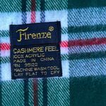 Firenze Cashmere Feel Acrylic Plaid Tartan Scarf Ralph Lauren Style Christmas Green Photo 5