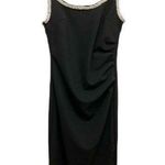 NWT Womens Rhinestone Embellished Backless Bodycon Midi Dress Sexy Party Club S Black Photo 0