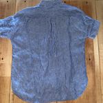 J.Crew Blue and White Striped IRISH LINEN Shirt Photo 3