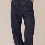 Anthropologie Pilcro Mid Rise Pull On Parachute Jogger Jeans Rinse Wash Size 32 Photo 0