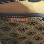 Dooney & Bourke  Monogram Canvas Leather Satchel Shoulder Bag Purse Tassel Logo Photo 7