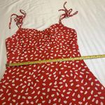 SheIn  Red & White Cami Short Dress Ruched Bust Sz S Small Women’s Photo 4