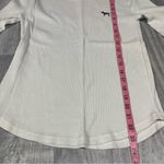 PINK - Victoria's Secret Victoria’s Secret PINK White Long Sleeve Shirt with Dog Logo; XS Women’s Photo 3