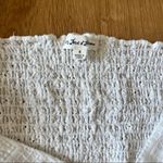 For Love & Lemons Charlotte Eyelet Wrap Tie Crop Top in White Photo 3