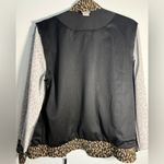 Chico's Animal Print Bomber Jacket with Black Accents Photo 14
