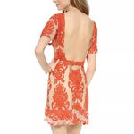 For Love & Lemons San Marco Lace Red Mini Dress Open Back Photo 1