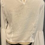 True Destiny  white long bell sleeve blouse in large Photo 2
