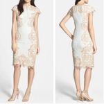 Tadashi Shoji Collette Lace Sheath Dress Ivory & Blush 14 Photo 2