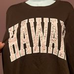 SheIn New Brown Sweatshirt Hawaii Logo Size Large Photo 1