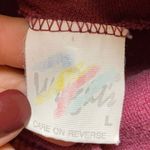 VINTAGE WAFFLE KNIT TURTLE NECK MADE IN USA SHIRT Red Photo 2