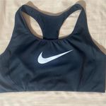 Nike Dri-Fit Sports Bra Black White Logo Photo 0