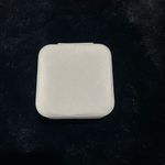 Travel Jewelry Organizer Case White Faux Leather Compact Storage with Ring Slots Photo 1