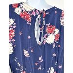 Torrid  Women's Floral Print Challis Button Front Romper Sleeveless Navy‎ Blue 1X Photo 7