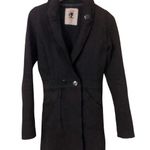 Lucy Love vintage y2k Black sweat shirt material Jacket , Shacket Photo 0