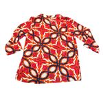 Buckhead Betties  Blouse Womens Large Red White Blue Cantina Jules Georgette Flow Photo 10