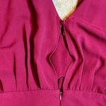 ASOS DESIGN Jumpsuit Burgundy Red Kimono Sleeve Peg Leg SZ 10 Holiday Xmas Party Photo 10