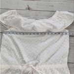 Madewell  White Off the Shoulder Swiss Dot Shorts Romper Size Small Photo 6