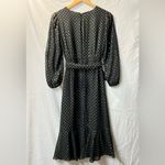 J.Crew Big Bow Midi Dress Clip Dot Black Size 0 Photo 2