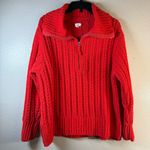 Aerie Cable car Quarter zip sweater SZ:M Photo 3