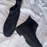 Timberland Boots Black Slip On Suede Short 7.5 Photo 4