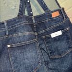 Judy Blue dress overalls Dark Blue Denim jeans stretch NEW raw hem Photo 4