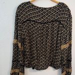 Amuse Society  Black and Gold Patterned Blouse Photo 6