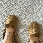 Schutz  anthro Evenise strapy 90’s Y2K Kitten Heel Sandals Natural cork size 9 Photo 12