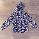 Lou & grey  Animal Print Hooded Sweatshirt - Size XS Photo 0