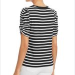 Kate Spade New York Sailing Stripe Ruched Sleeve Tee Size M Photo 2