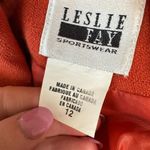 Leslie Fay  Sportswear Orange Wool Blazer Women's 12 Photo 4