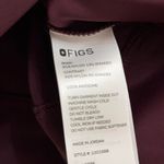 FIGS Cornelia FORMx Crewneck Scrub Top in Burgundy, Size Medium Photo 10