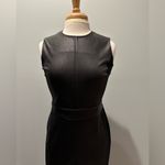 Spanx Faux Leather and Ponte Fabric Luxe Black Sheath Dress New with tag… Photo 12