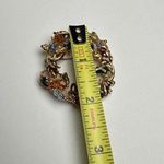 Fall / Autumn Wreath Enamel & Bead Brooch Pin Gold Tone Nice For Thanksgiving Photo 8