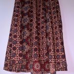 April Cornell Size S Boho Maxi Dress Red Sleeveless Vacation Dark Cottage Photo 3