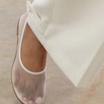 Dear Frances Balla White Mesh Ballet Flats size 38.5 Photo 0