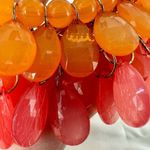 Orange and pink statement necklace Photo 6